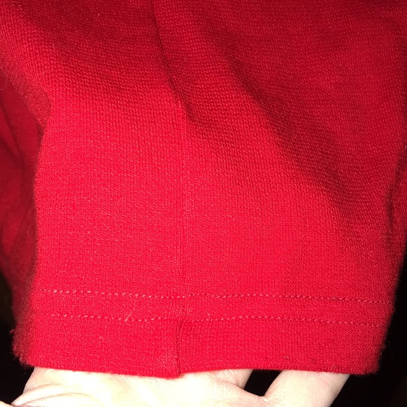 RARE Vintage 80’s Breakin’ Hearts Red Long Sleeve High Neck Toggle Dress - Picture 10 of 15